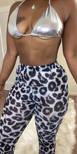 Leopard Print Cover Up Pants